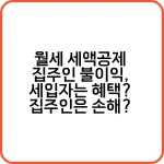 월세 세액공제 집주인 불이익, 세입자는 혜택? 집주인은 손해? 7 월세 세액공제 집주인 불이익 세입자는 혜택 집주인은 손해